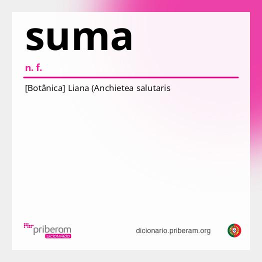 Significado de suma